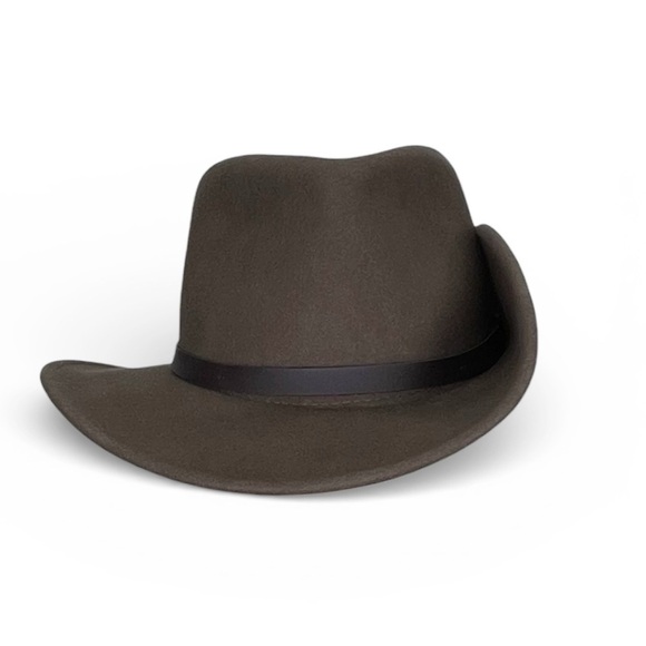 Scala Felt Wool Hat Women’s Small/Medium Brown Slouch Cowboy Western EUC main image 4